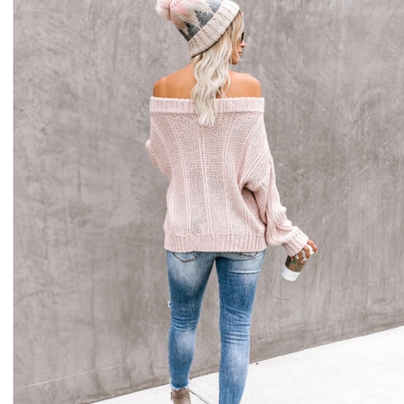 MARISSA Off Shoulder Knit Sweater - Picture 3 of 8